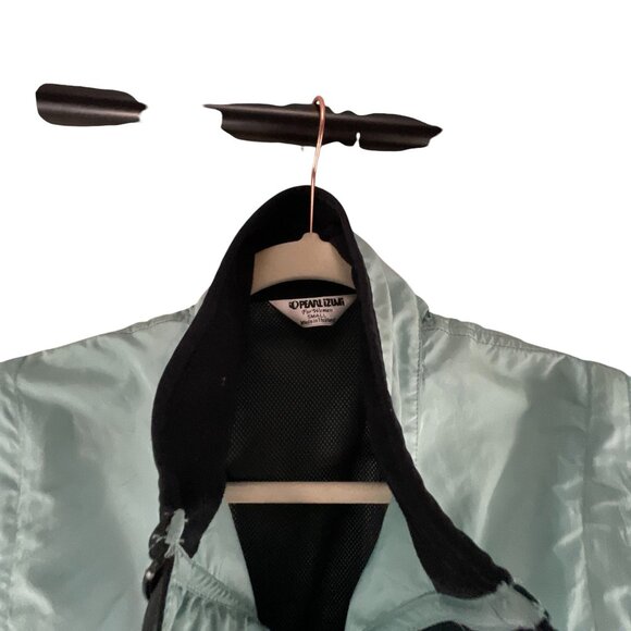 Pearl Izumi Womens Cycling Jacket Small Light Blue Black Colorblock Athletic Bik - Picture 7 of 7